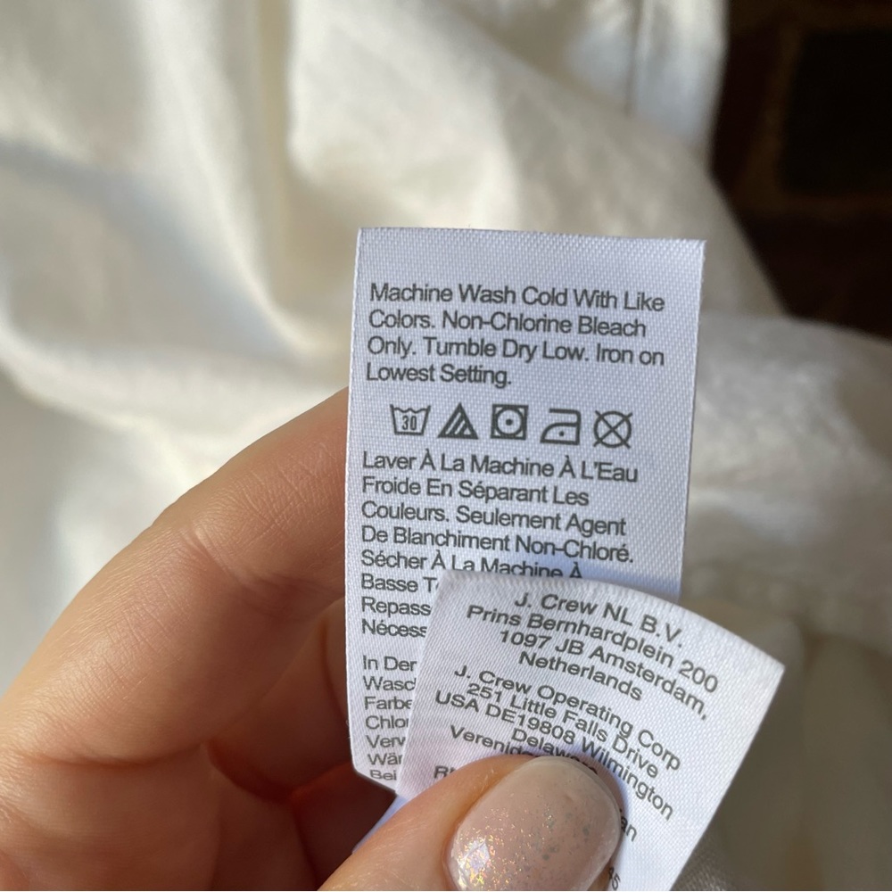 Madewell Embroidered Linen-Blend Alexandra Button-Front Mini Dress - Picture 6 of 12